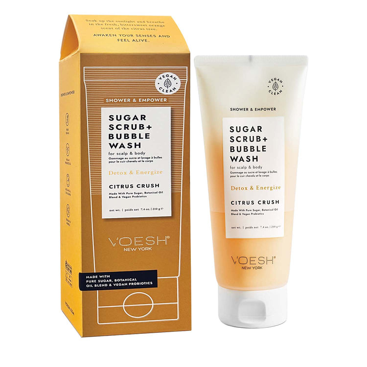 Voesh Shower & Empower Sugar Scrub + Bubble Wash Citrus Crus
