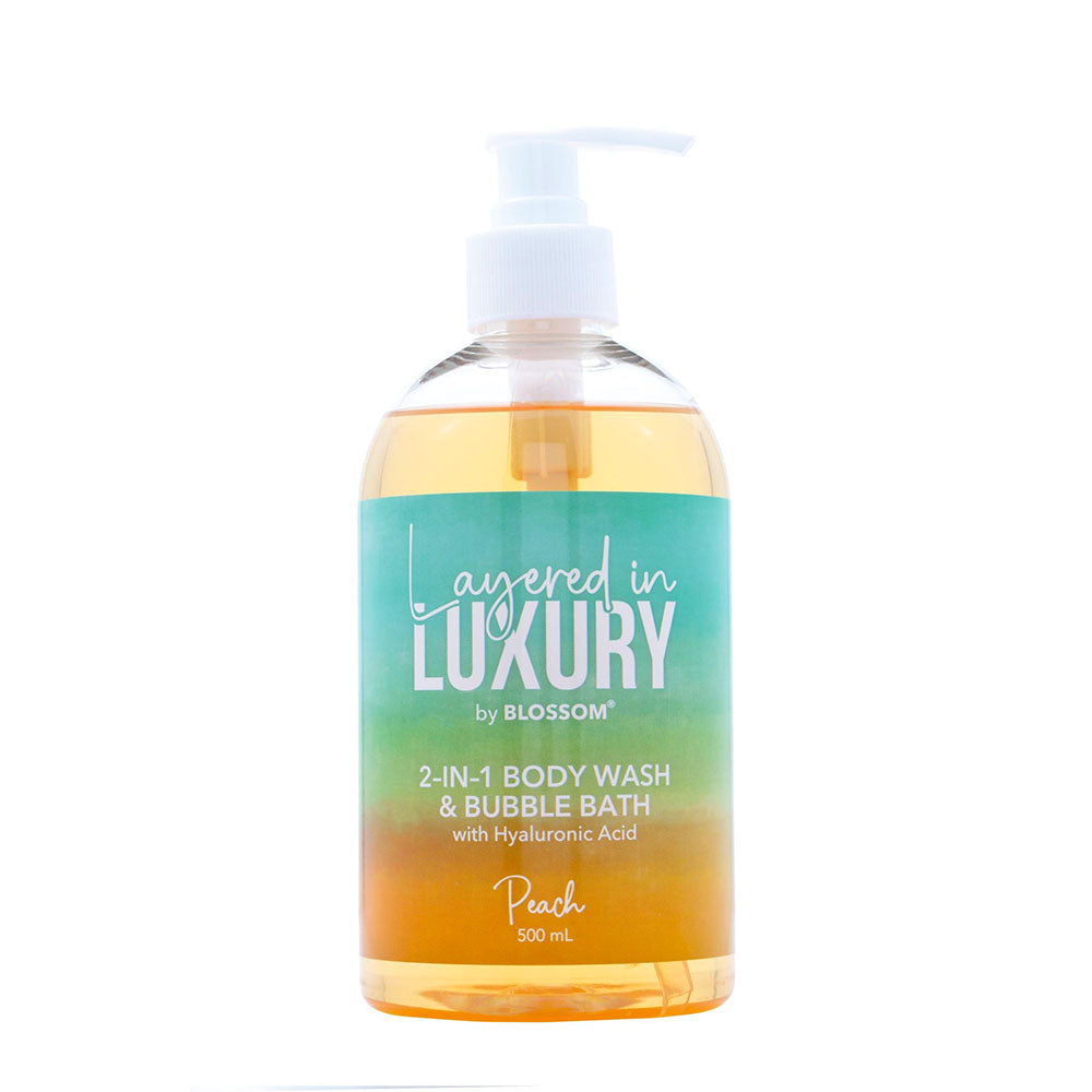 Blossom 2-IN-1 Body Wash & Bubble Bath 500 ml - Peach 90431