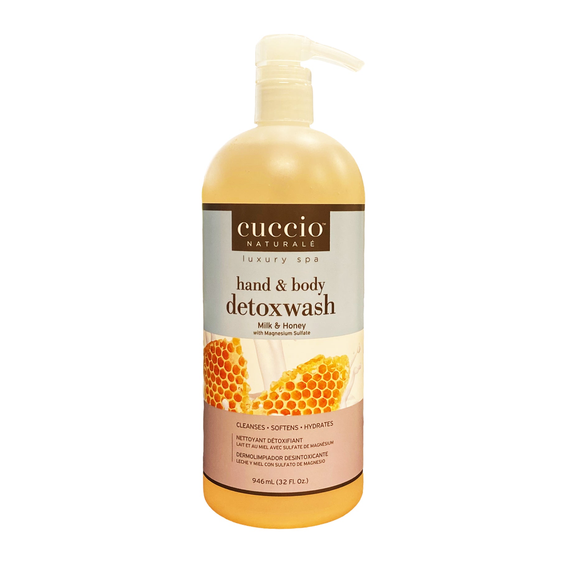 Cuccio Hand & Body Detoxwash Milk & Honey 32 fl oz CNSC6727