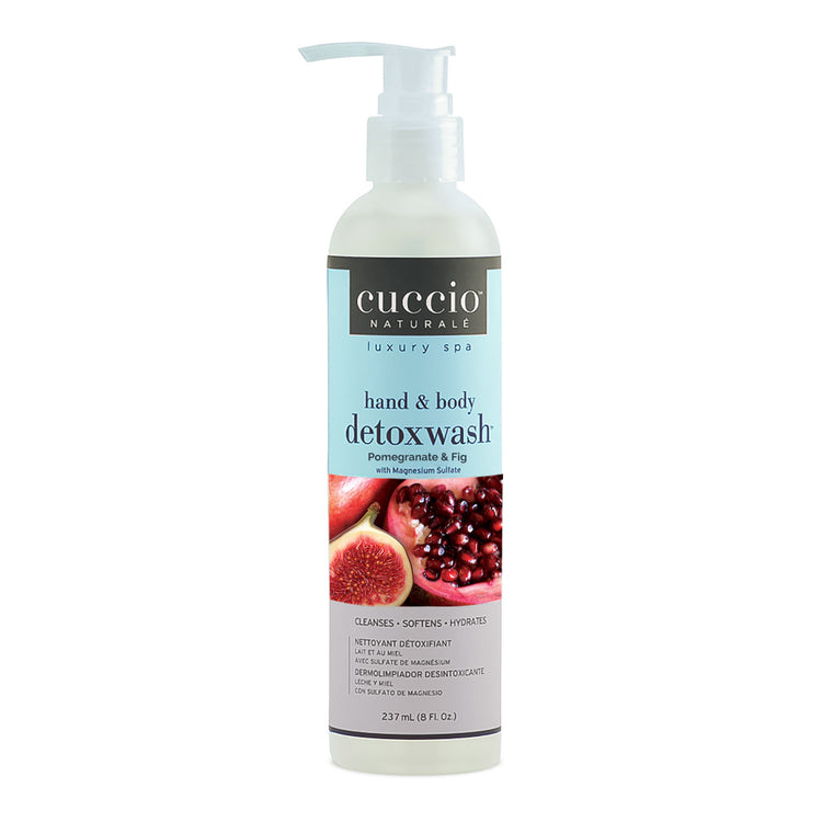 Cuccio Hand & Body Detoxwash 8oz -Pomegranate & Fig CNSC6734