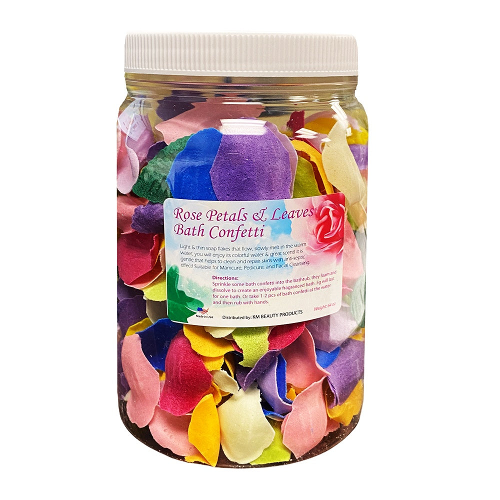 KM Flower & Leaf Confetti Soap 49012