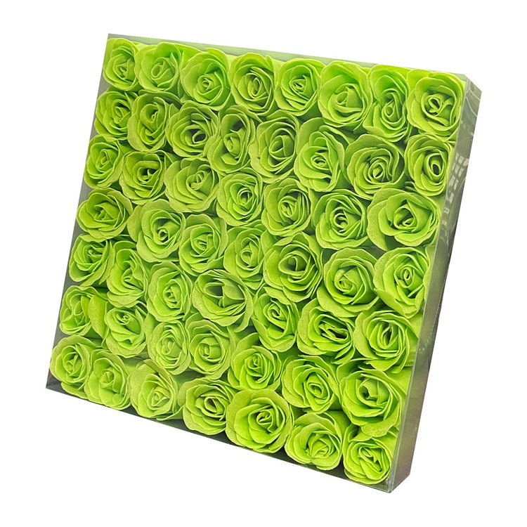 KM Nail Flower Soap Green (49 Roses/Box) 49009