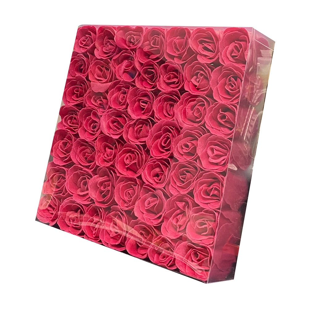 KM Nail Flower Soap Magenta (49 Roses/Box) 49002