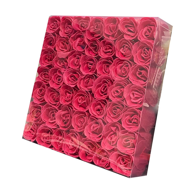 KM Nail Flower Soap Magenta (49 Roses/Box) 49002