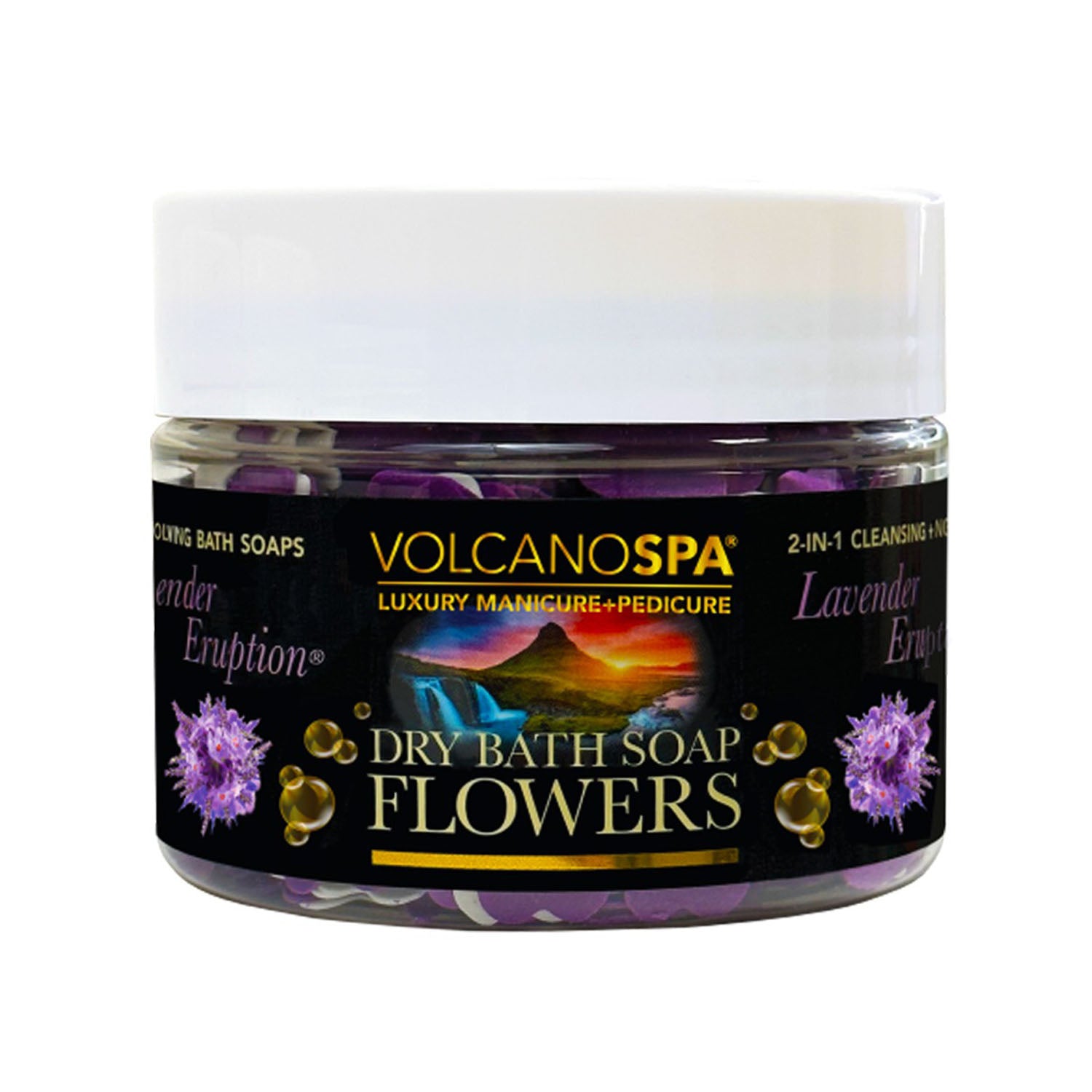 La Palm VolcanoSpa Flower Soap 12 oz - Lavender VS67 00553