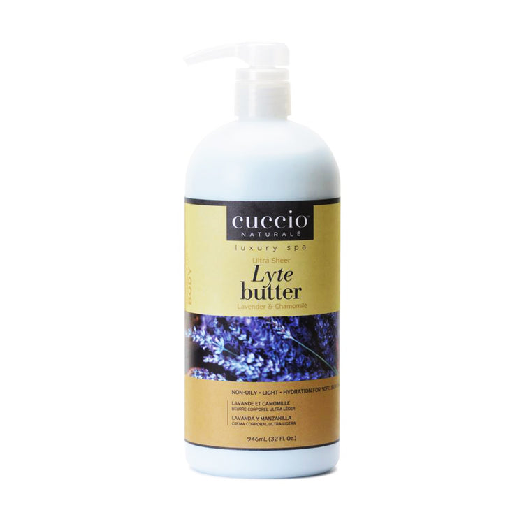Cuccio Non-Oily Lyte Butter 32 oz Lavender &Chamomile 3221-C