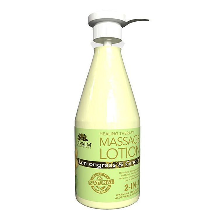 La Palm HT Massage Lotion 24 oz - Lemongrass & Ginger LP599