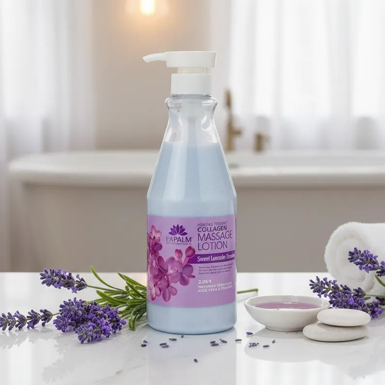 La Palm HT Lotion de massage 32 oz - Douces Rêves de Lavande LP096