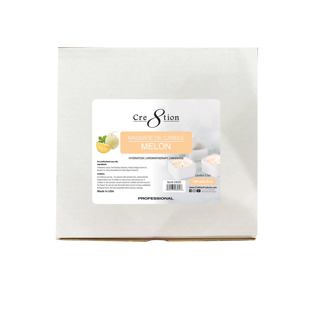 Cre8tion Massage Oil Candles 0.5oz 100pcs - Melon 24025