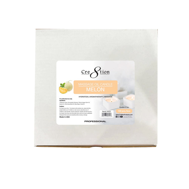 Cre8tion Massage Oil Candles 0.5oz 100pcs - Melon 24025