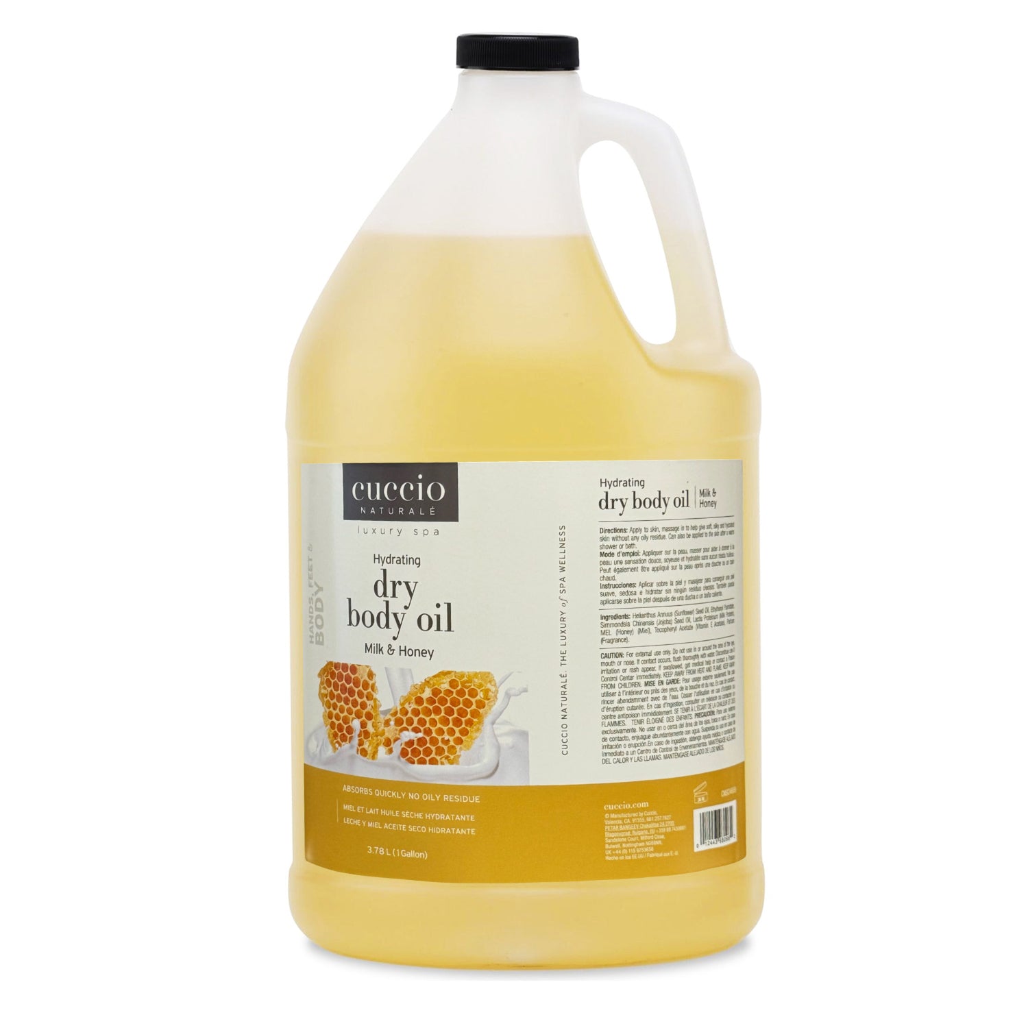 Cuccio Naturale Dry Body Oil Gal Milk & Honey CNSC4659