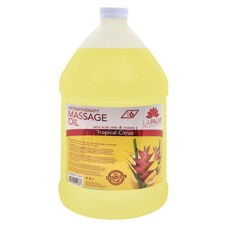 La Palm Massage Oil 1G - Tropical Citrus LP090