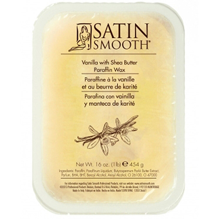 Satin Smooth Vanilla W/S.B. Paraffin Wax16oz SSPB10VNG 29342