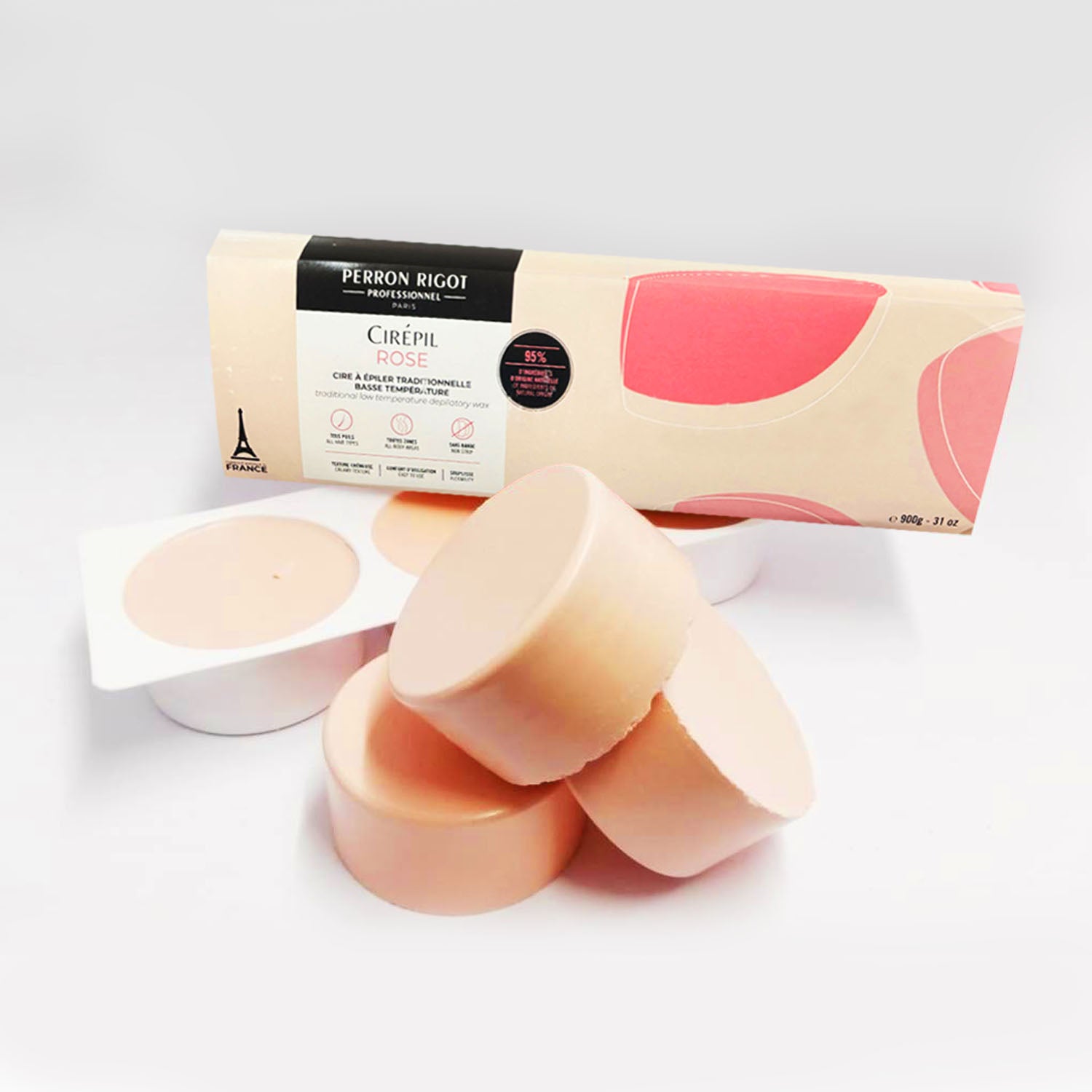 Cirepil Traditional Depilatory Wax Rose Pucks 6x150 g 70130