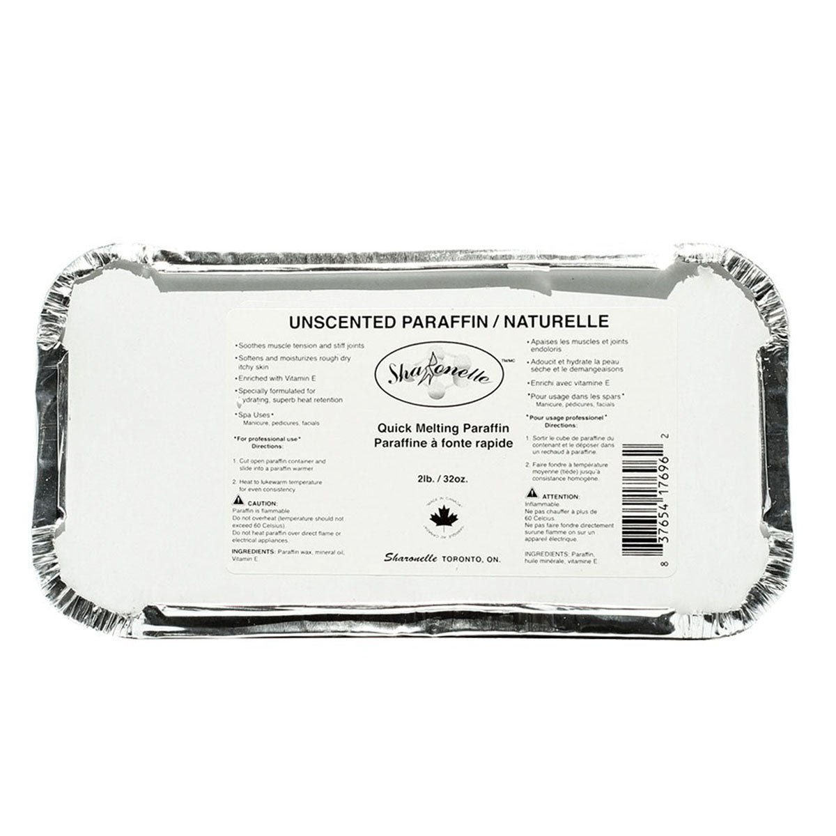 Sharonelle Unscented Paraffin Wax 2lb, UN-2