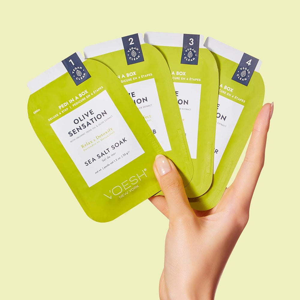 Voesh Pedi In A Box Deluxe 4 Bước Olive Sensation VPC208OLV