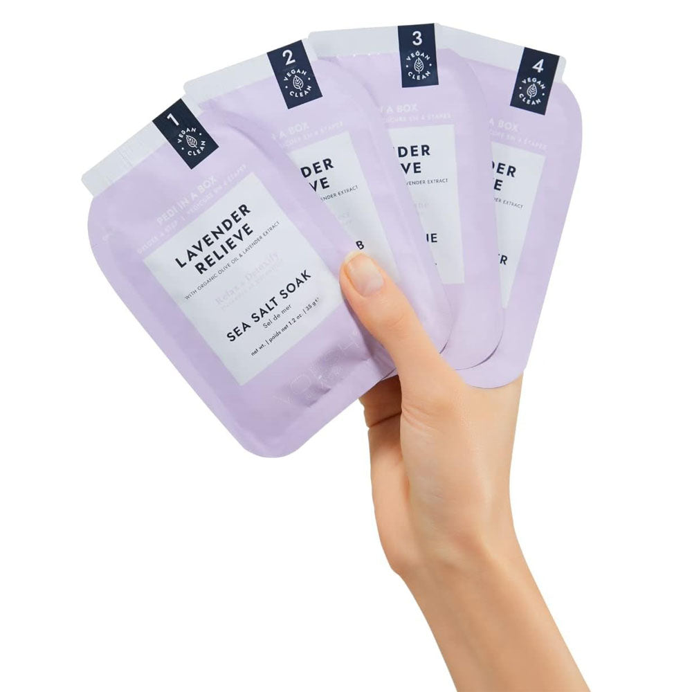 Voesh Pedi In A Box Deluxe 4 Bước Lavender Relieve VPC208LVR