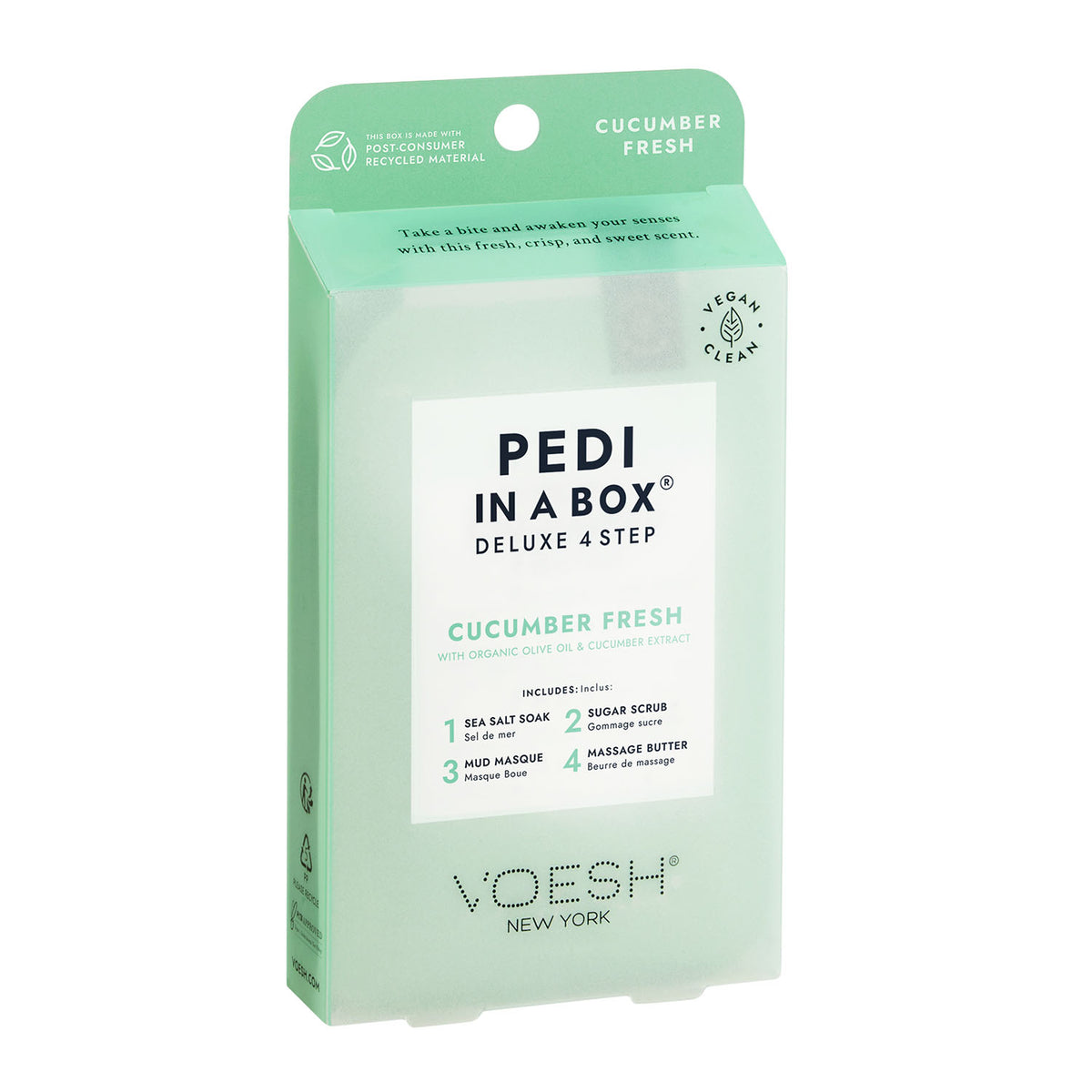 Voesh Pedi In A Box Deluxe 4 Bước Dưa Chuột Tươi Mát VPC208CMB