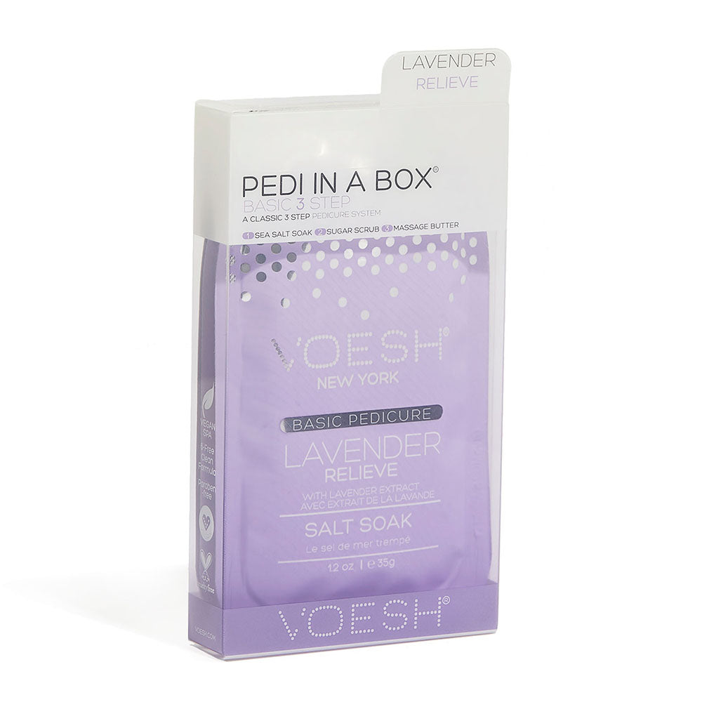 Voesh Pedi In A Box Basic 3 Step Lavender Relieve VPC118LVR