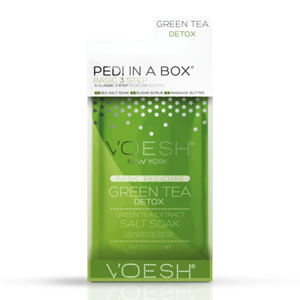 Voesh Pedi In A Box Basic 3 Bước Thải Độc Trà Xanh VPC118GRT
