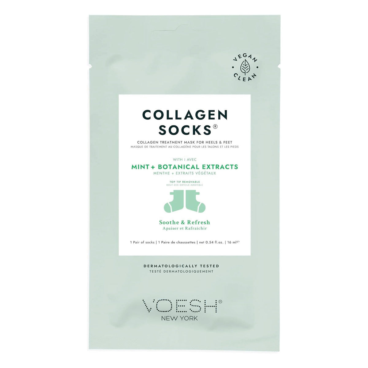Voesh Collagen Socks W/Peppermint 1Pair - VFM212PEP #02002