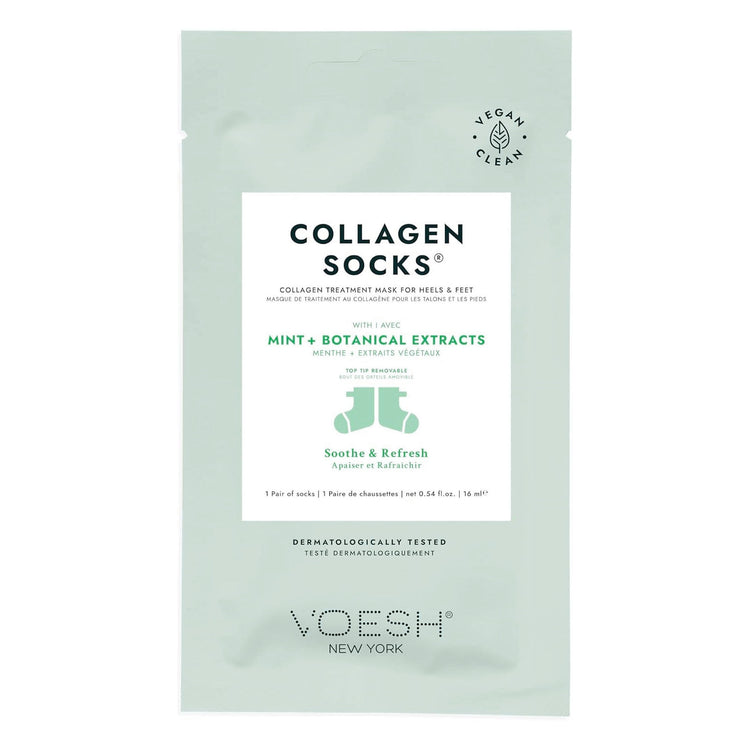 Voesh Mặt nạ ủ chân Collagen tinh chất Bạc hà 1 Đôi - VFM212PEP #02002