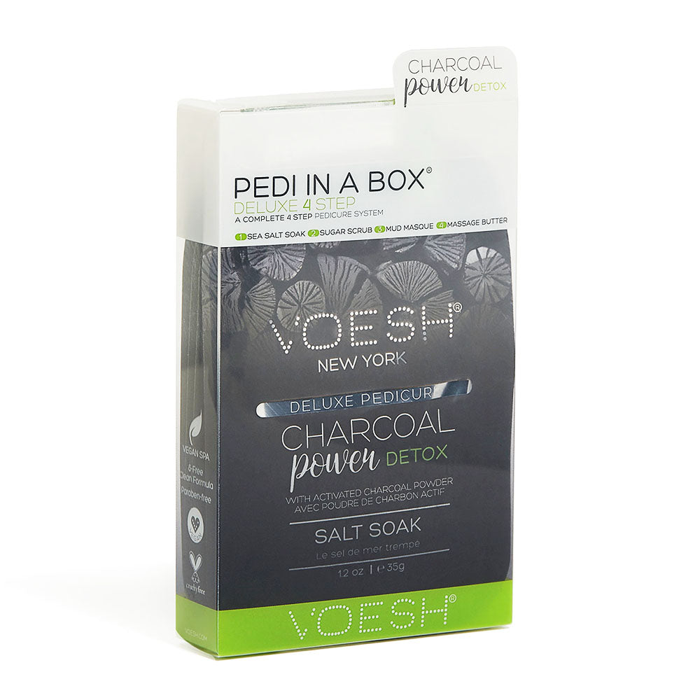 Voesh Pedi In A Box Deluxe 4 Bước Thải Độc Than Hoạt Tính VPC208CHL