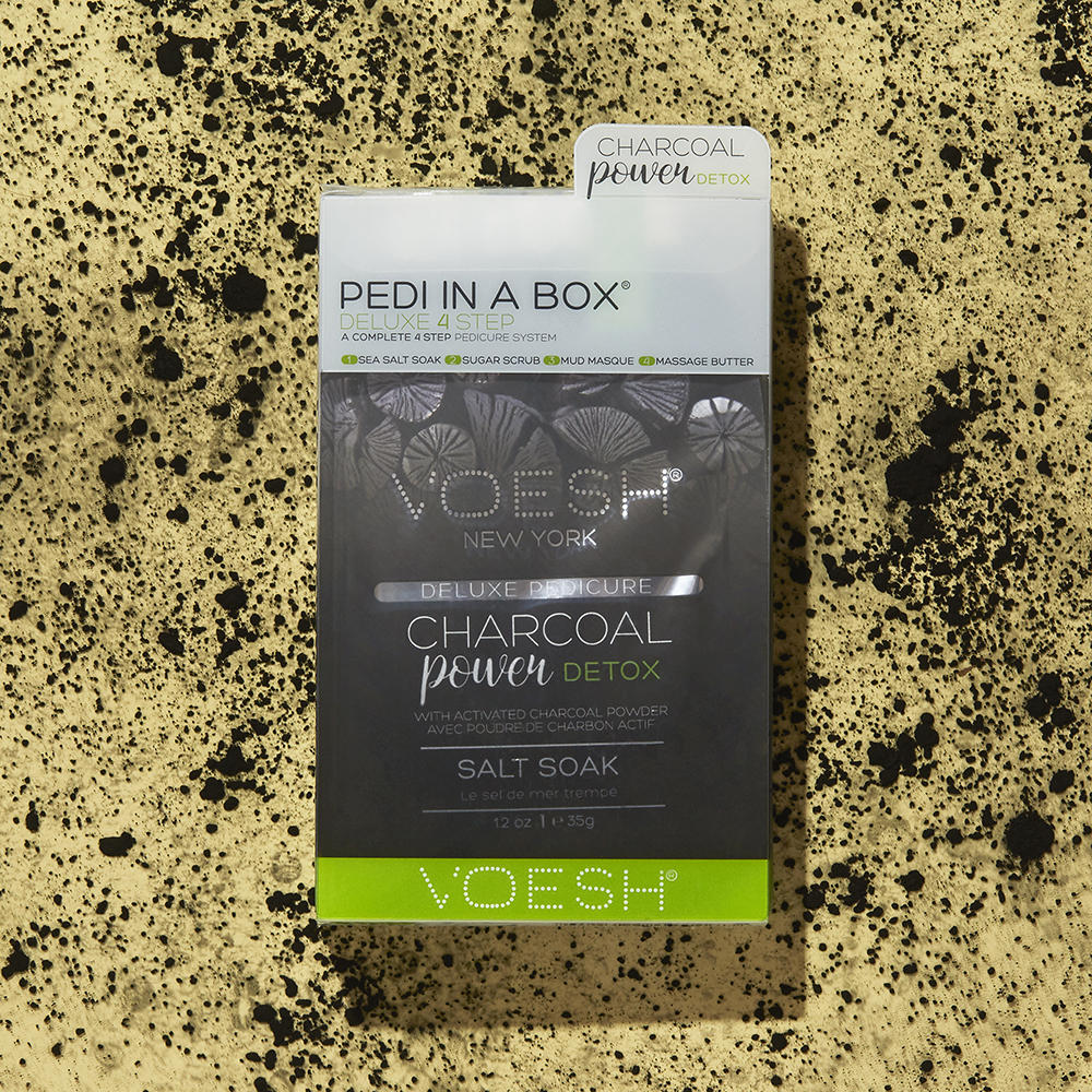 Voesh Pedi In A Box Deluxe 4 Bước Thải Độc Than Hoạt Tính VPC208CHL