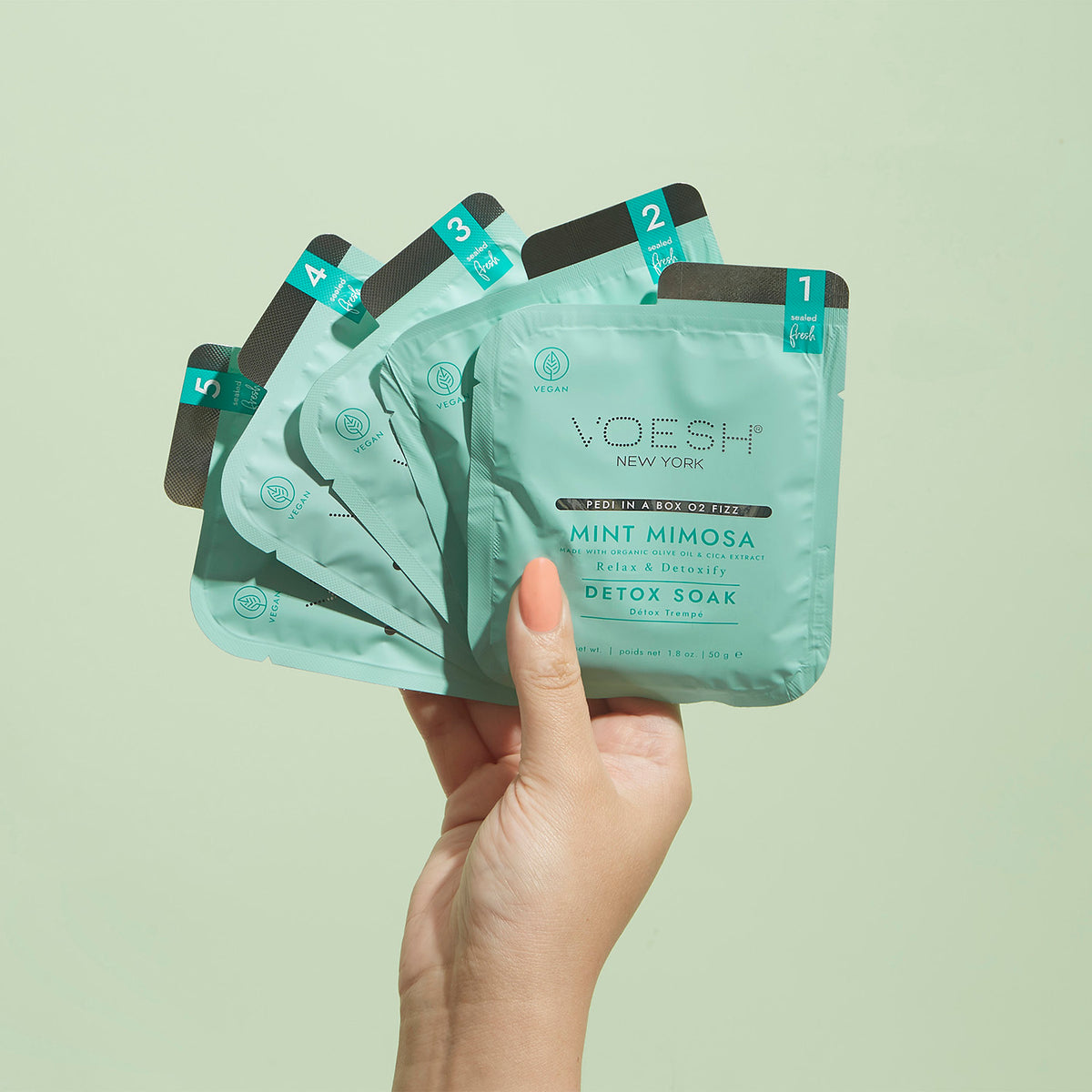 Voesh Pedi In A Box O2 Fizz 5 Step Mint Mimosa VPC508MMS