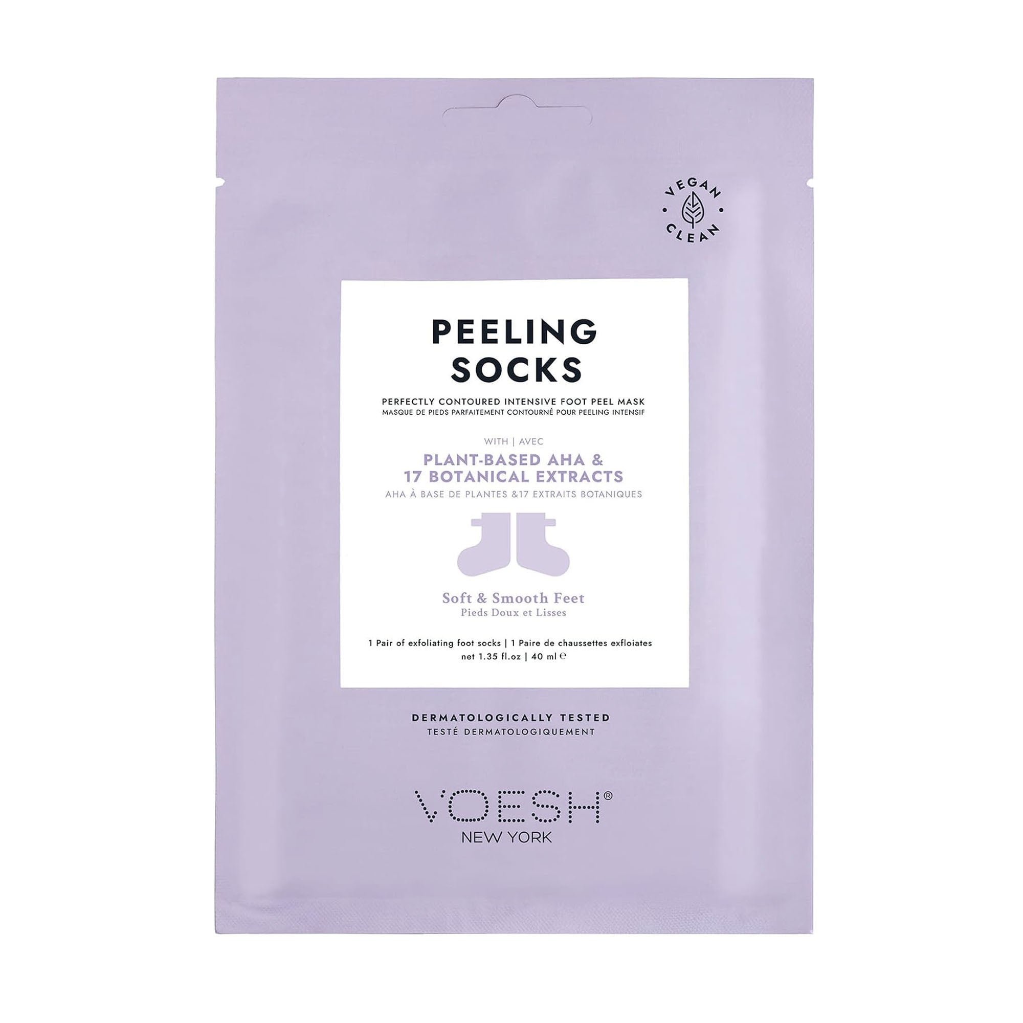 Voesh Peeling Socks W/Botanical Extracts VFP101LVR/02043