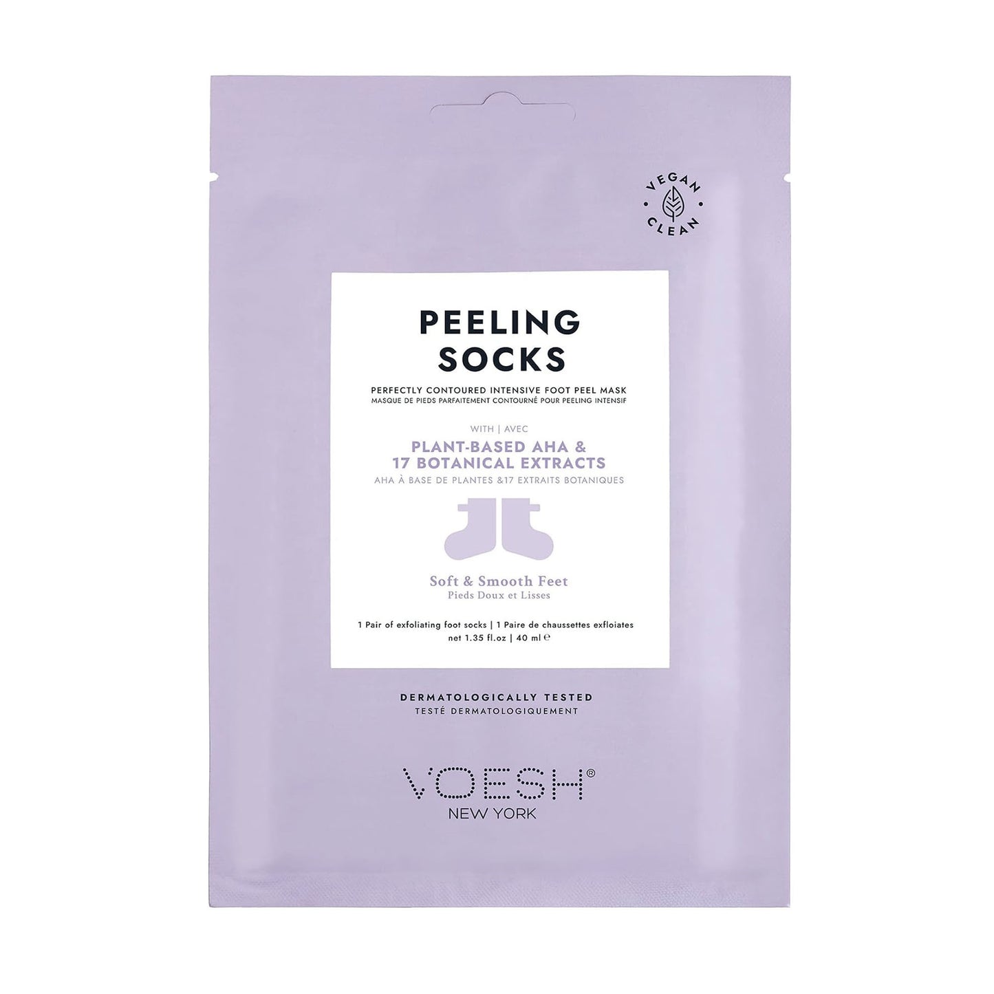 Voesh Peeling Socks W/Botanical Extracts VFP101LVR/02043