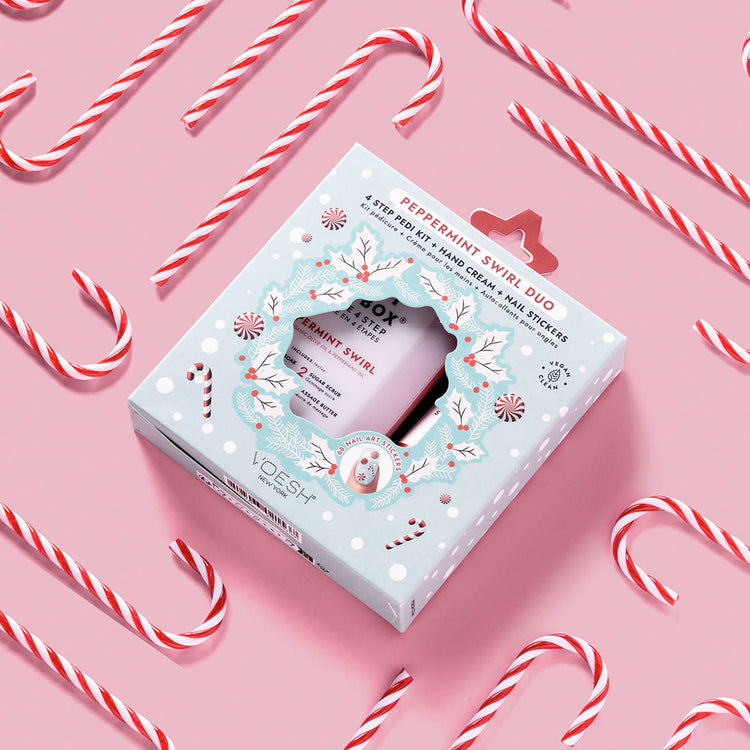 Voesh Peppermint Swirl DUO avec autocollants pour ongles VSC001PEP 02153