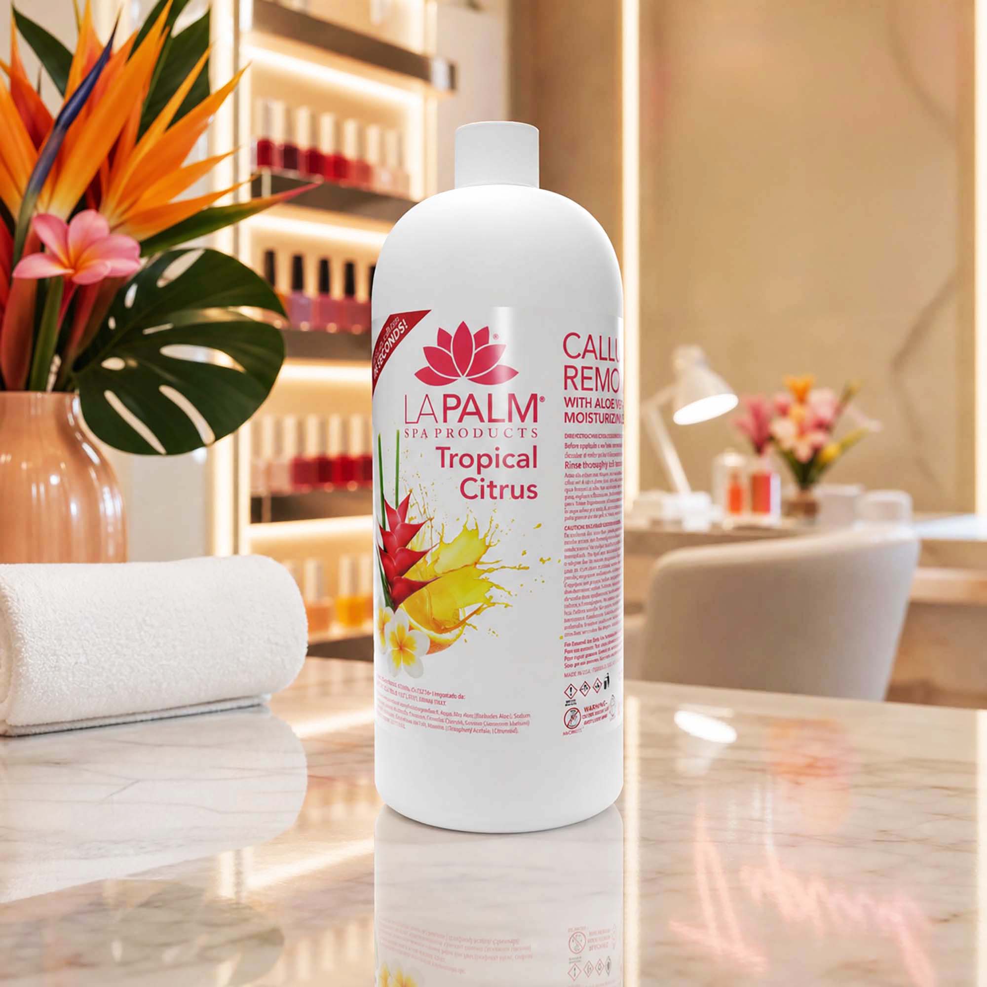 La Palm Dissolvant de Callosités 32 oz - Agrumes Tropicaux LP050