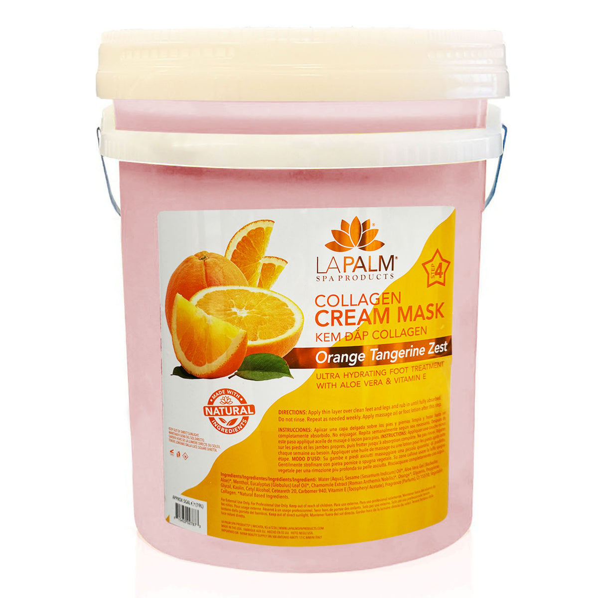 Masque Crème Collagène La Palm 5G - Zeste Orange Mandarine LP545