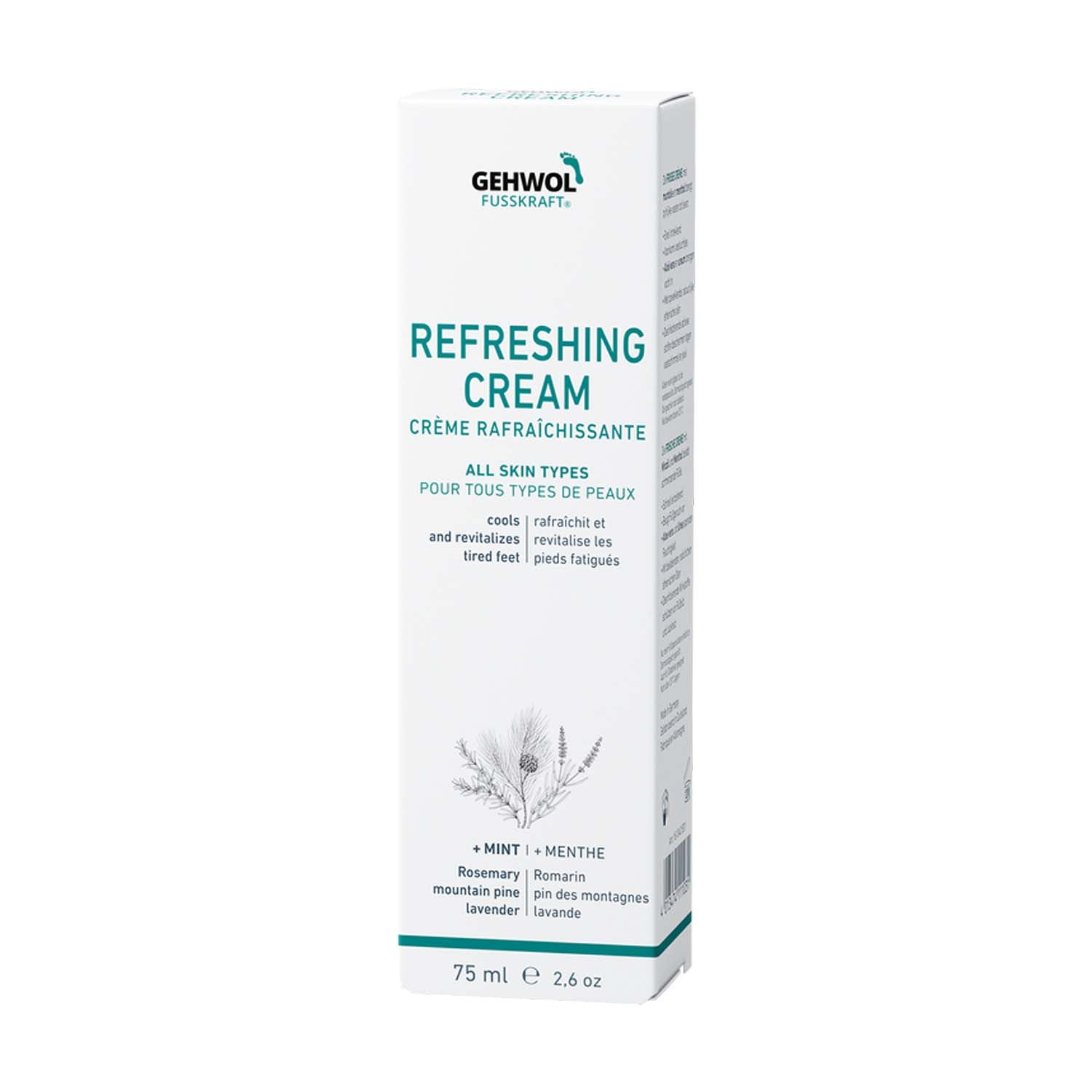 Gehwol Fusskraft Crème Rafraîchissante Menthe 75 ml 161040501