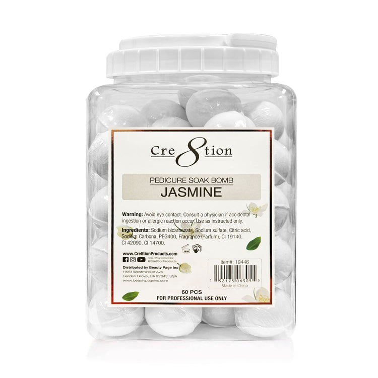 Cre8tion Pedicure Soak Bomb 60 pcs - Jasmine 19446