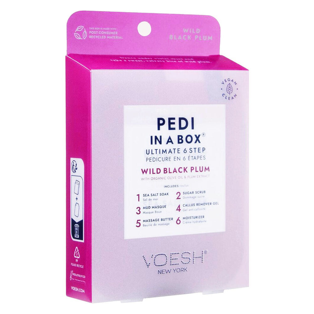 Voesh Pedi In A Box Ultimate 6 Step Wild Black Plum 22978