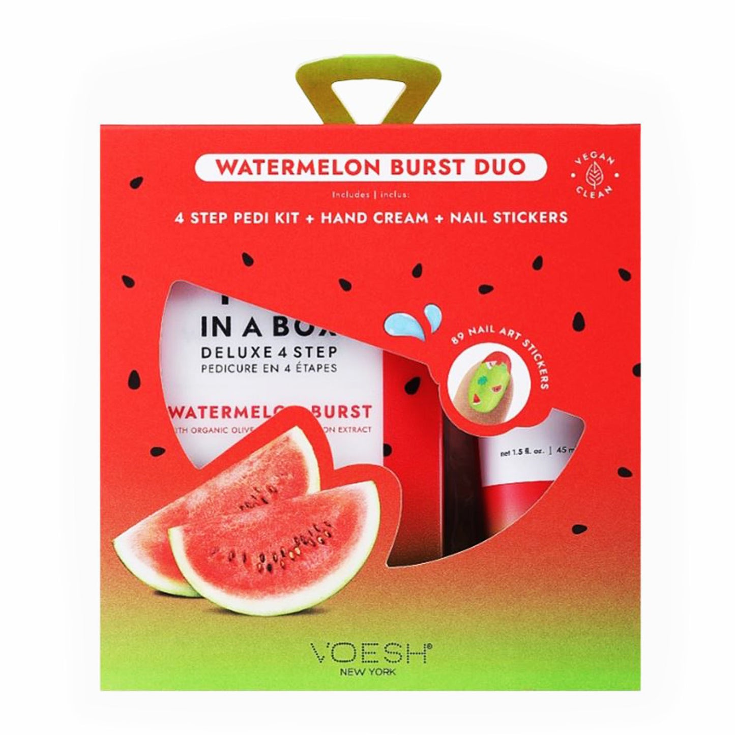Voesh Pedi In A Box Deluxe 4 Step Watermelon Burst Duo 23005
