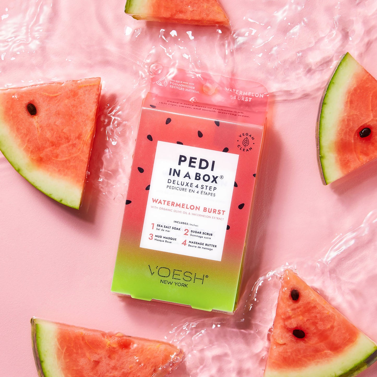 Voesh Pedi In A Box Deluxe 4 Step Watermelon Burst Duo 23005