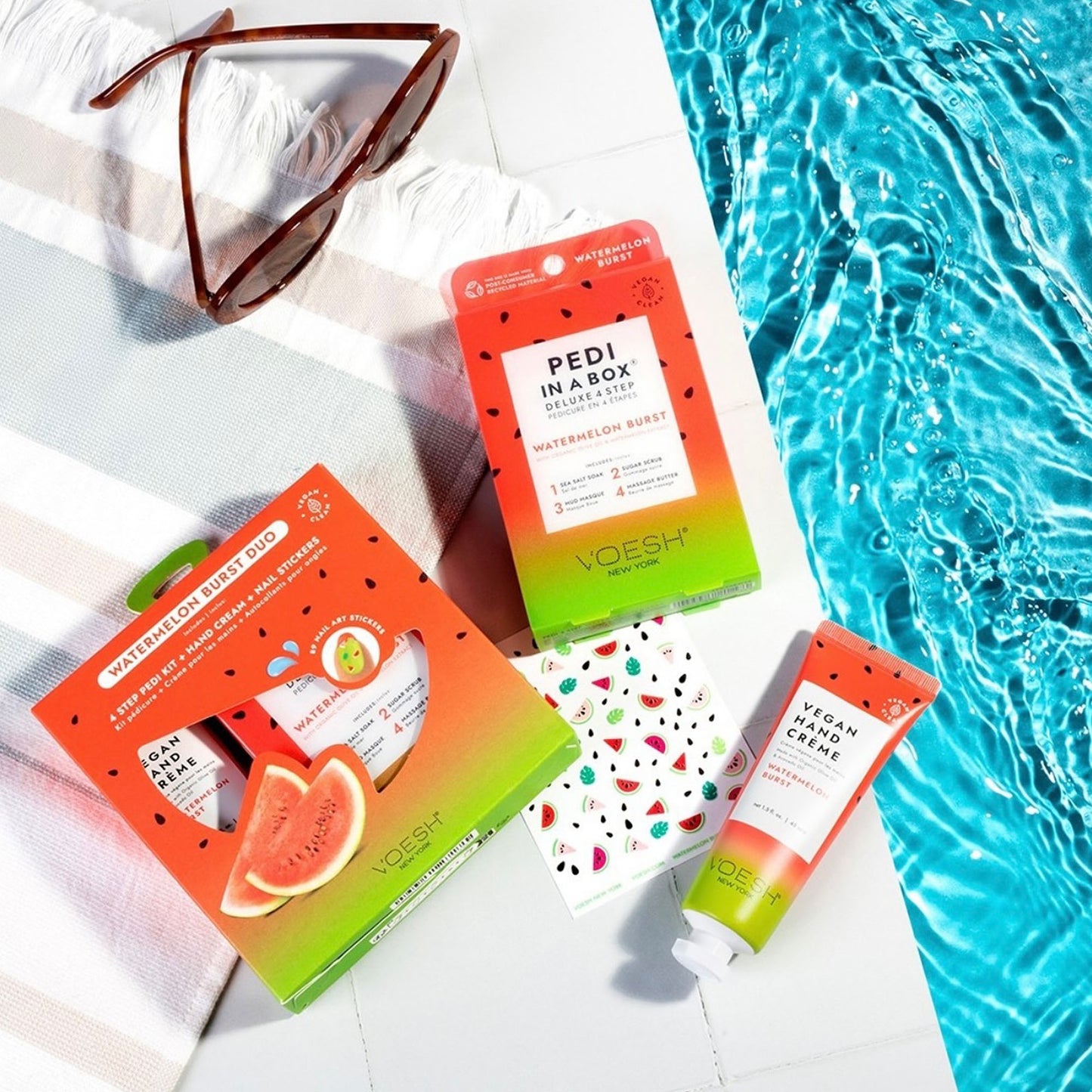 Voesh Pedi In A Box Deluxe 4 Step Watermelon Burst Duo 23005