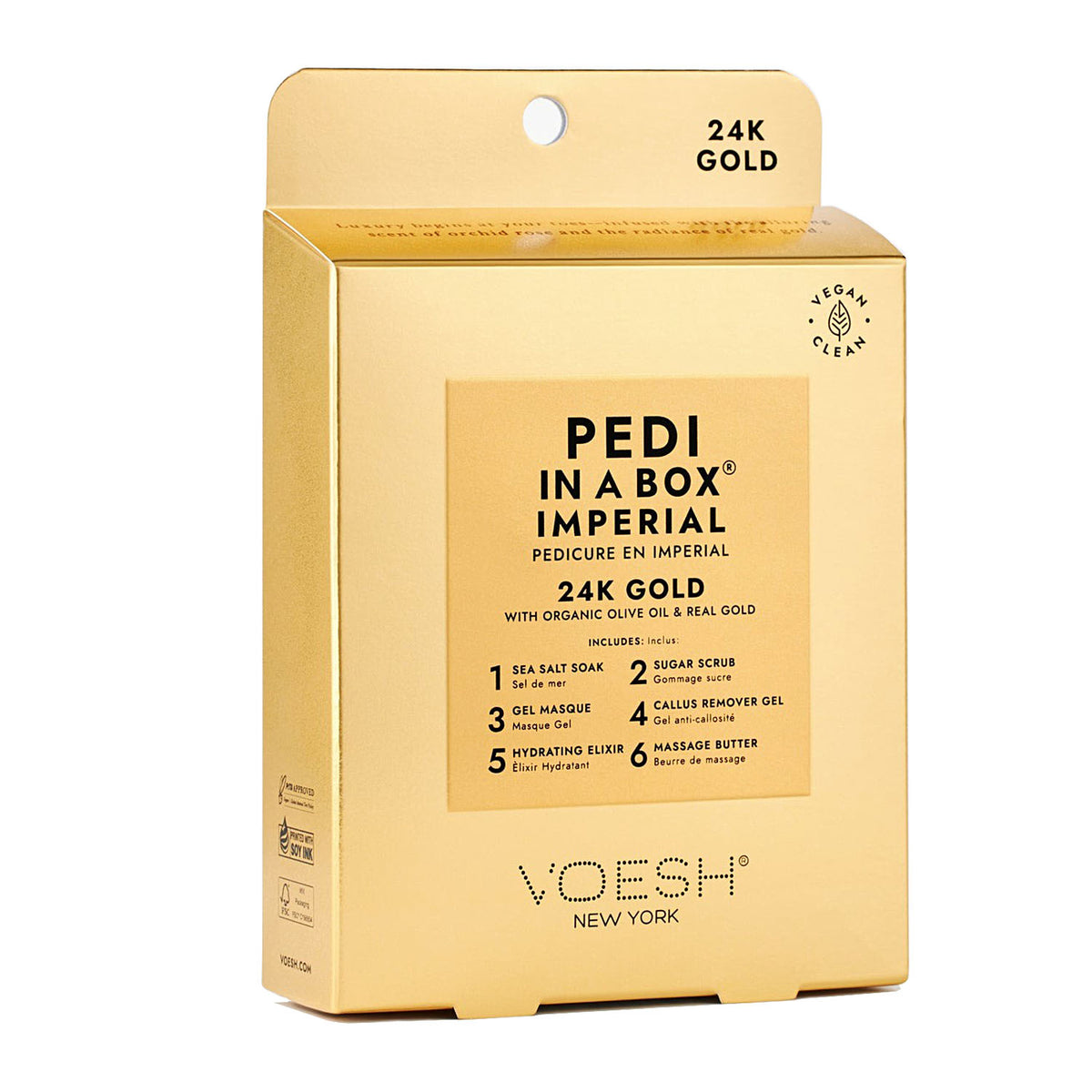 Voesh Pedi In A Box 6 étapes - Or impérial VPC608GLD 24507