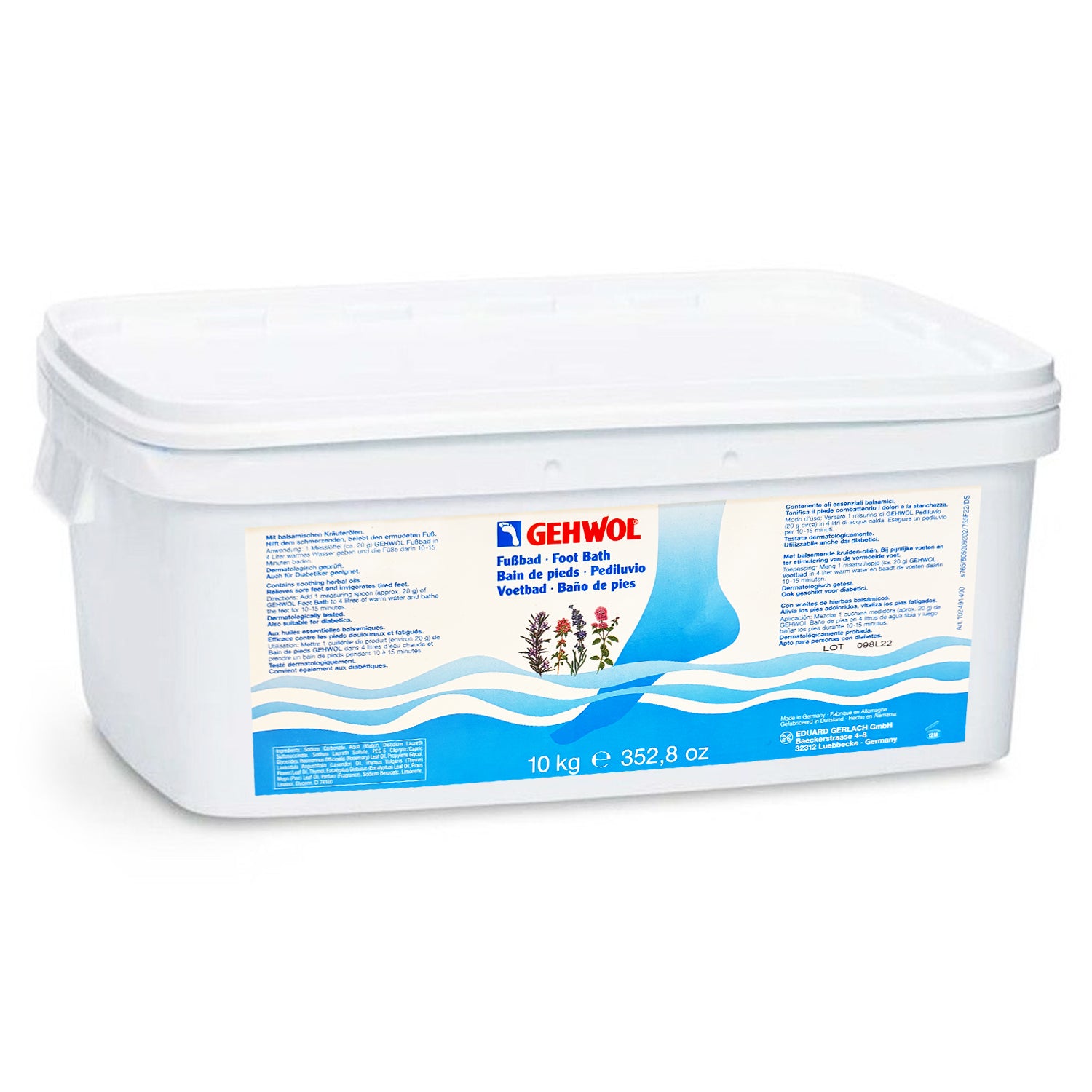 Gehwol Foot Bath (Blue) 10 kg/352.7oz. #1024914