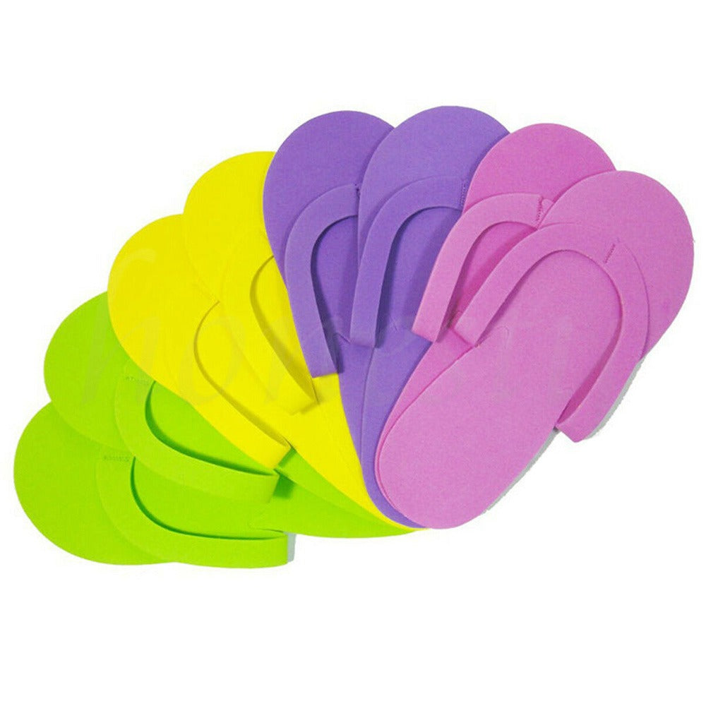 Pantoufles tongs jetables en mousse Silk B 12 paires - Mélange 26027