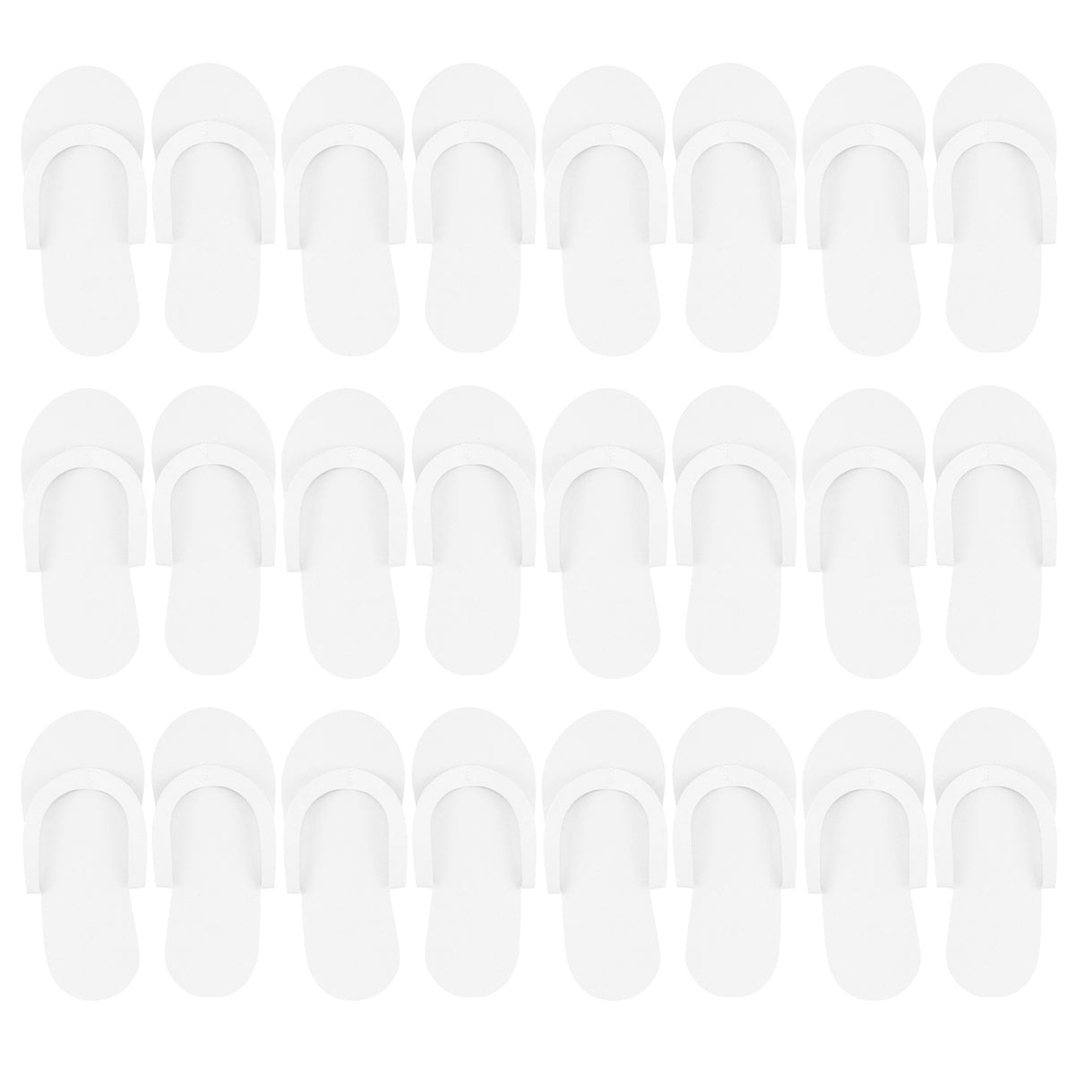 CarePro Disposable Foam Thong Slippers12pairs White 26429