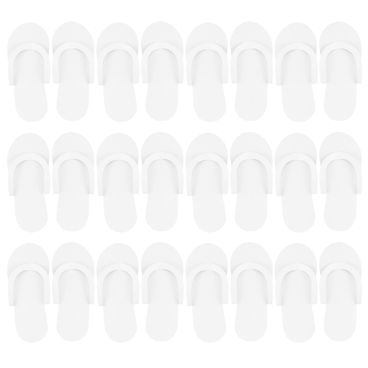 CarePro Disposable Foam Thong Slippers12pairs White 26429