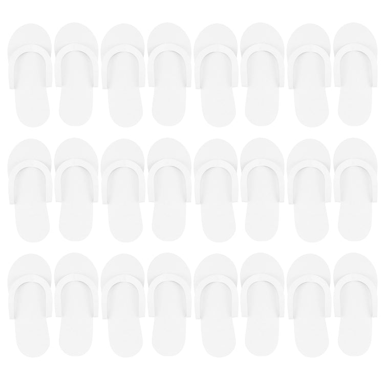 CarePro Disposable Foam Thong Slippers12pairs White 26429