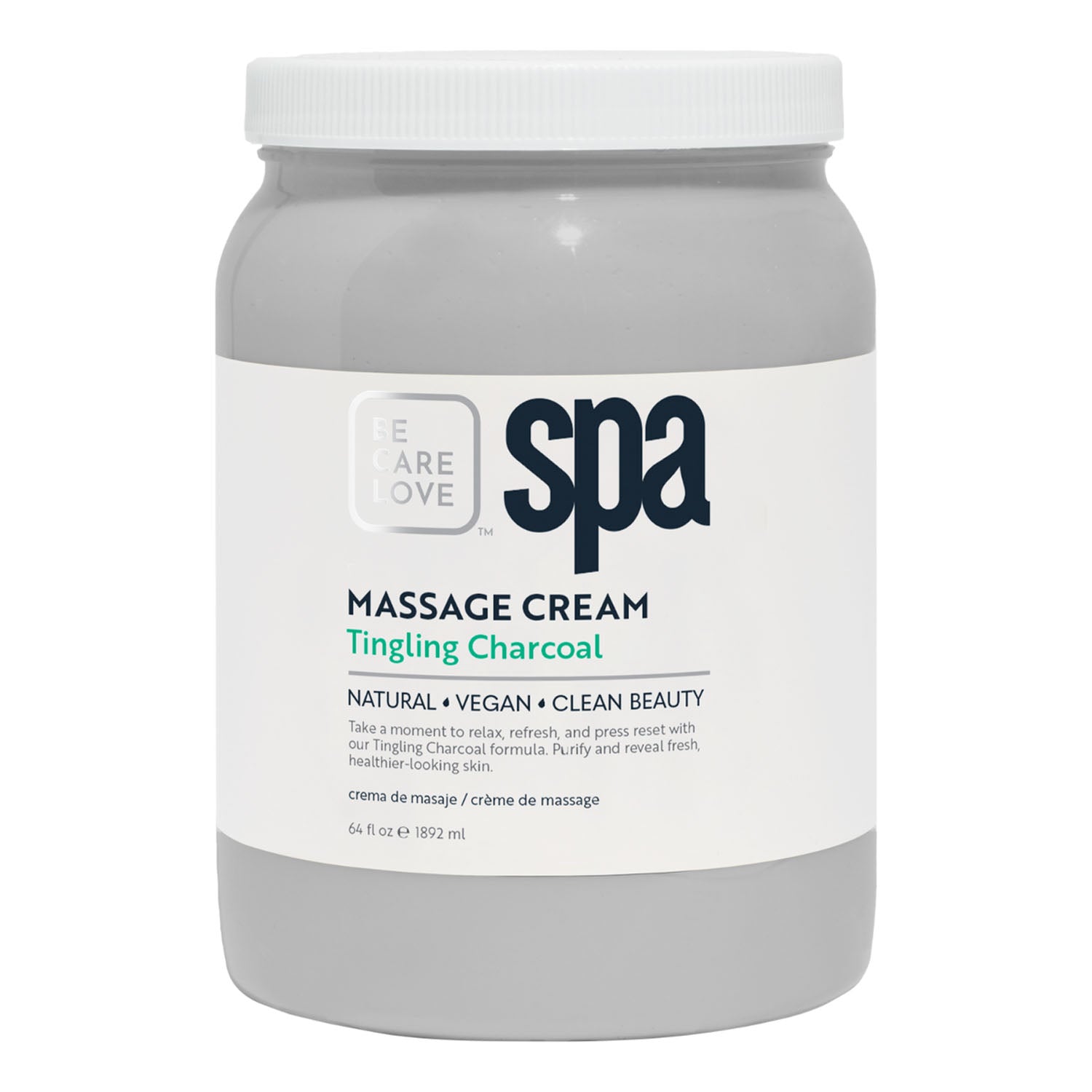 BCL SPA Crème de Massage 64 oz - Charbon Picotant 50022