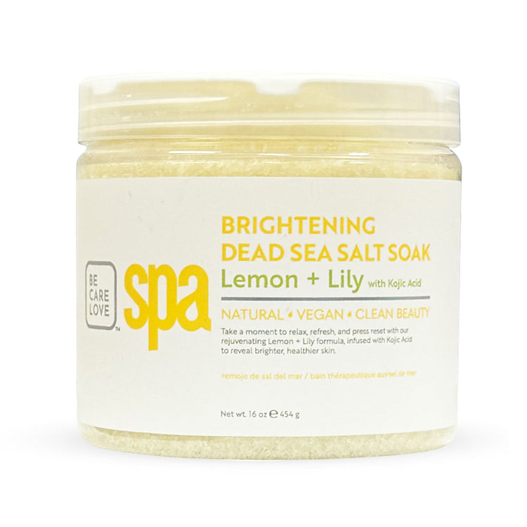 BCL SPA Brightening Dead Sea Salt Soak 16oz lemon + Lily