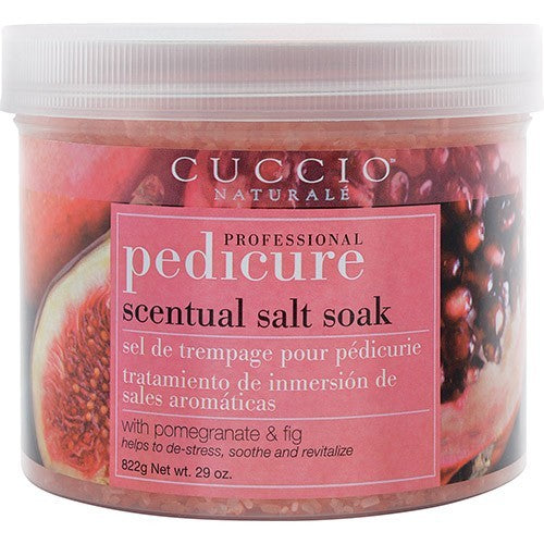 Cuccio Scentual Salt Soak Pomegranate & Fig 29 oz 3269-C