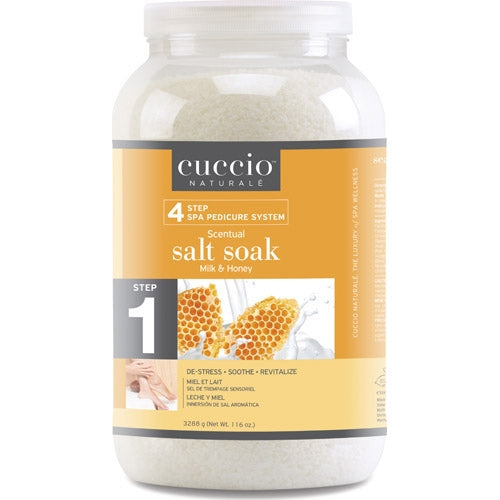 Cuccio Scentual Salt Soak Milk & Honey 116 oz.34010